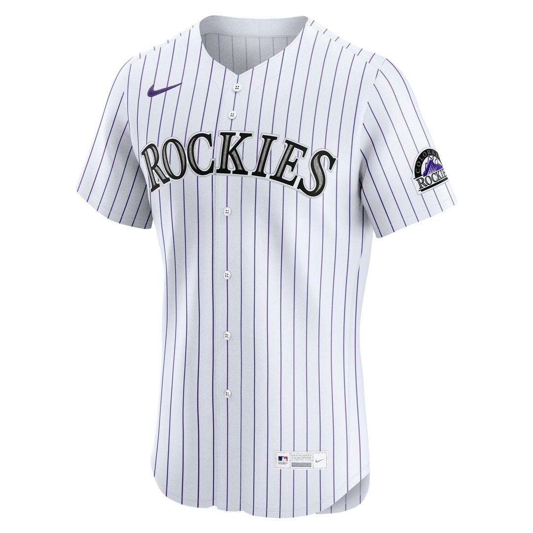 Colorado Rockies Home Elite Jersey — White