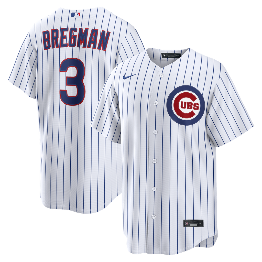 Chicago Cubs Alex Bregman Home Replica Jersey — White
