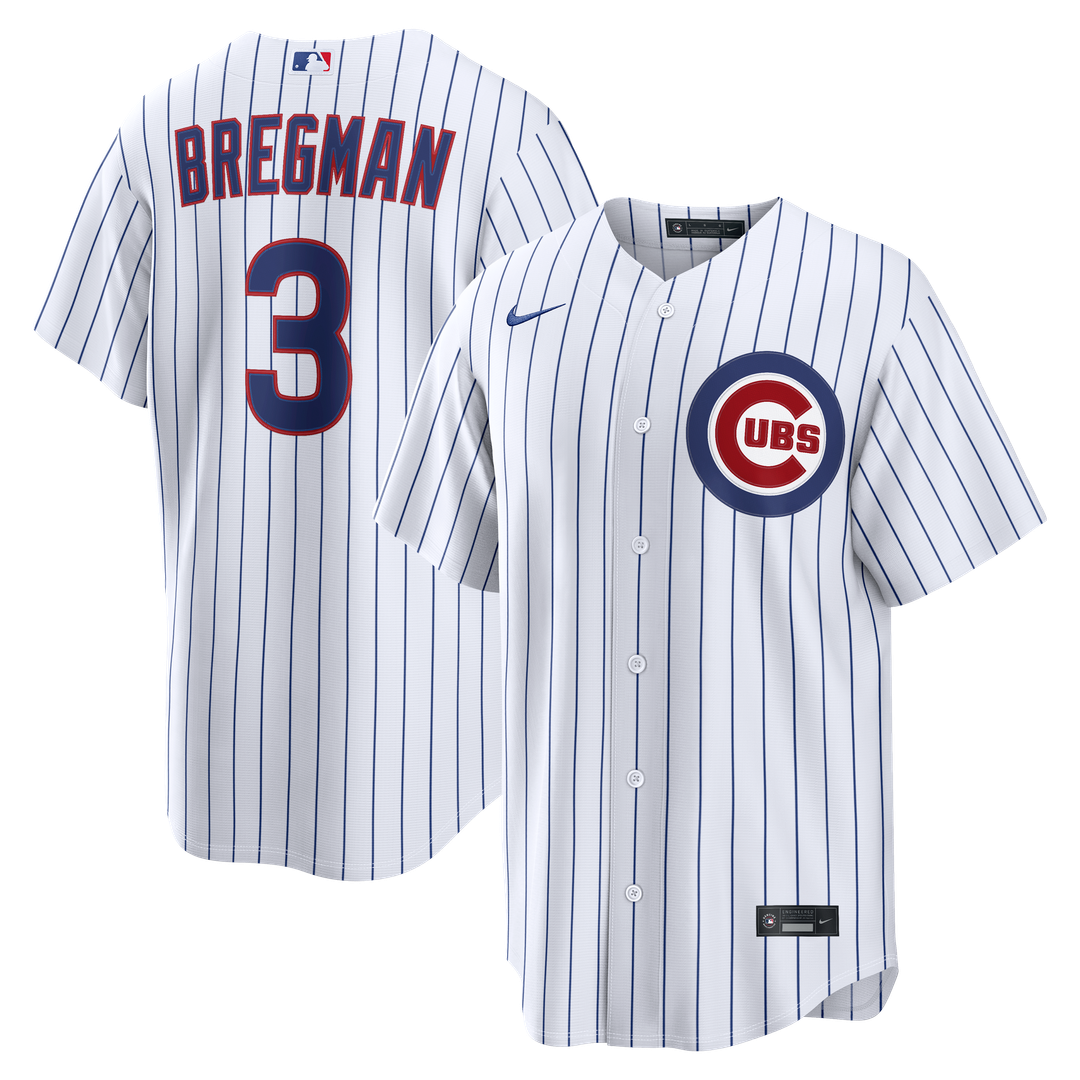Chicago Cubs Alex Bregman Home Replica Jersey — White
