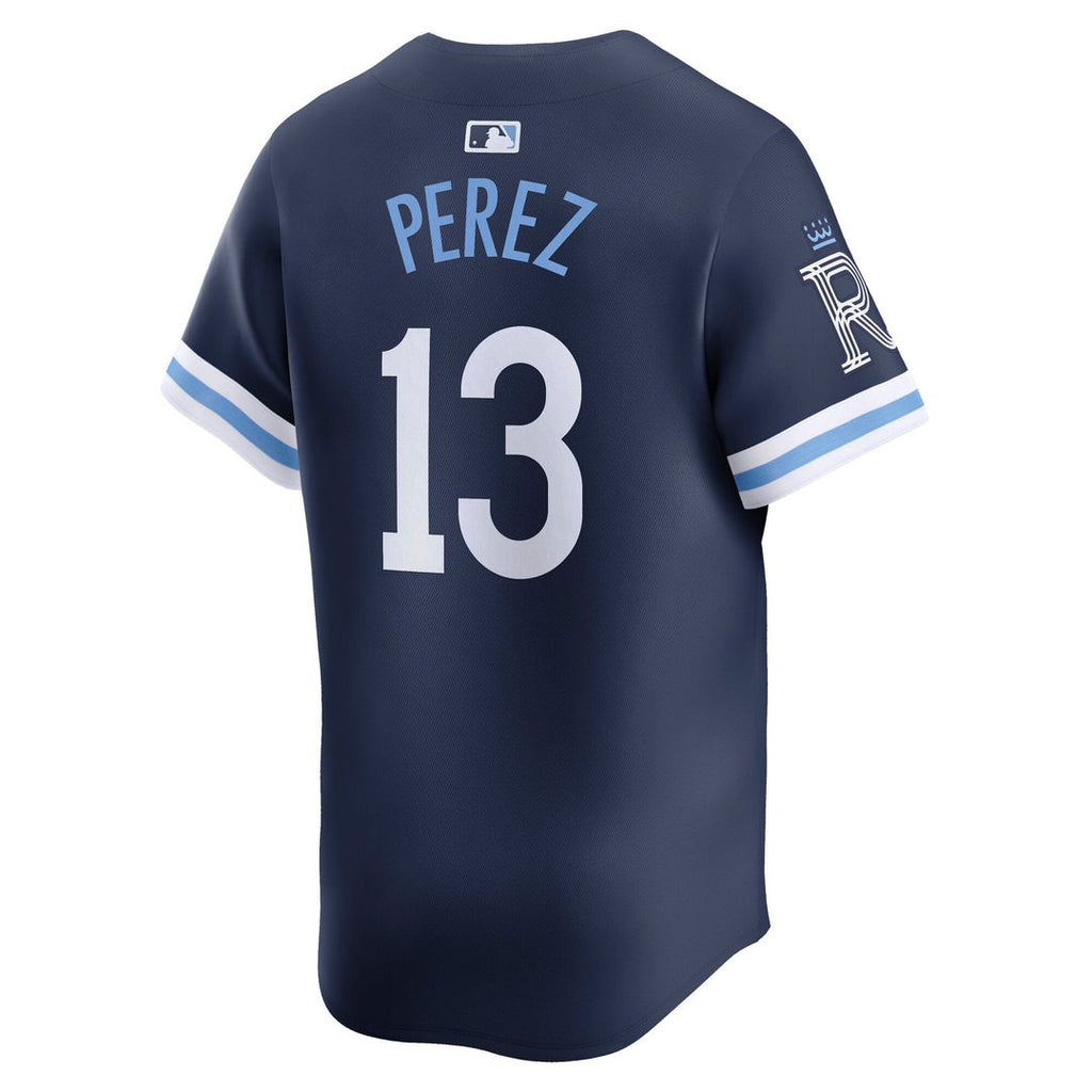 Kansas City Royals Salvador Perez City Connect Limited Jersey — Navy