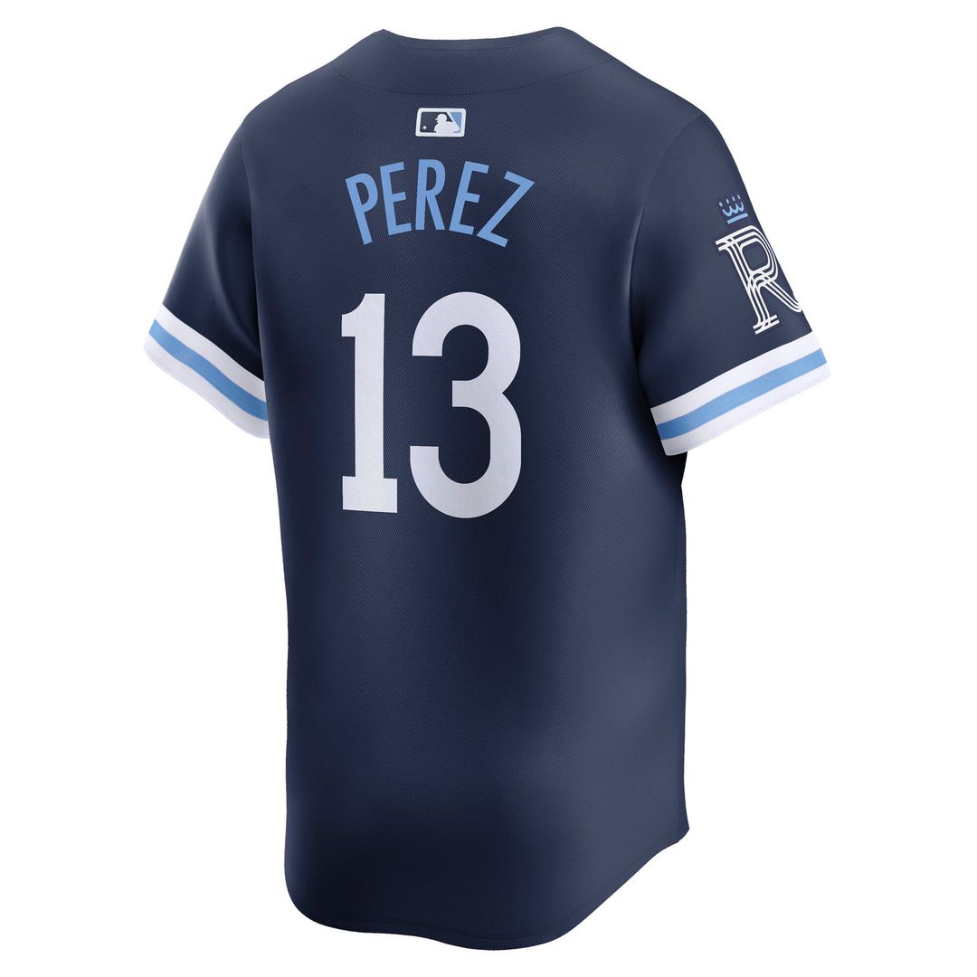 Kansas City Royals Salvador Perez City Connect Limited Jersey — Navy
