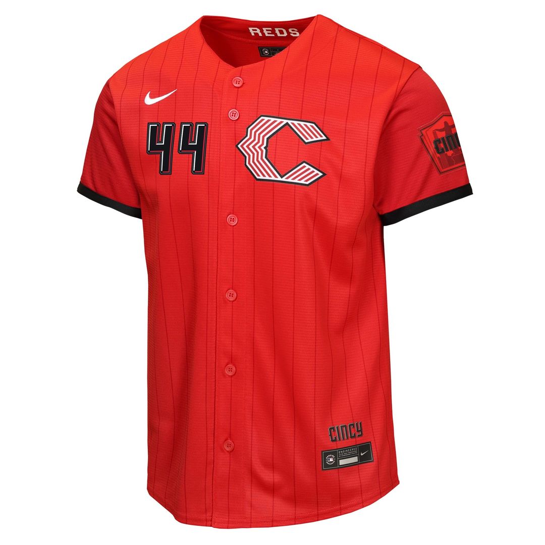 Cincinnati Reds Elly De La Cruz Youth 2026 City Connect Stadium Jersey — Red
