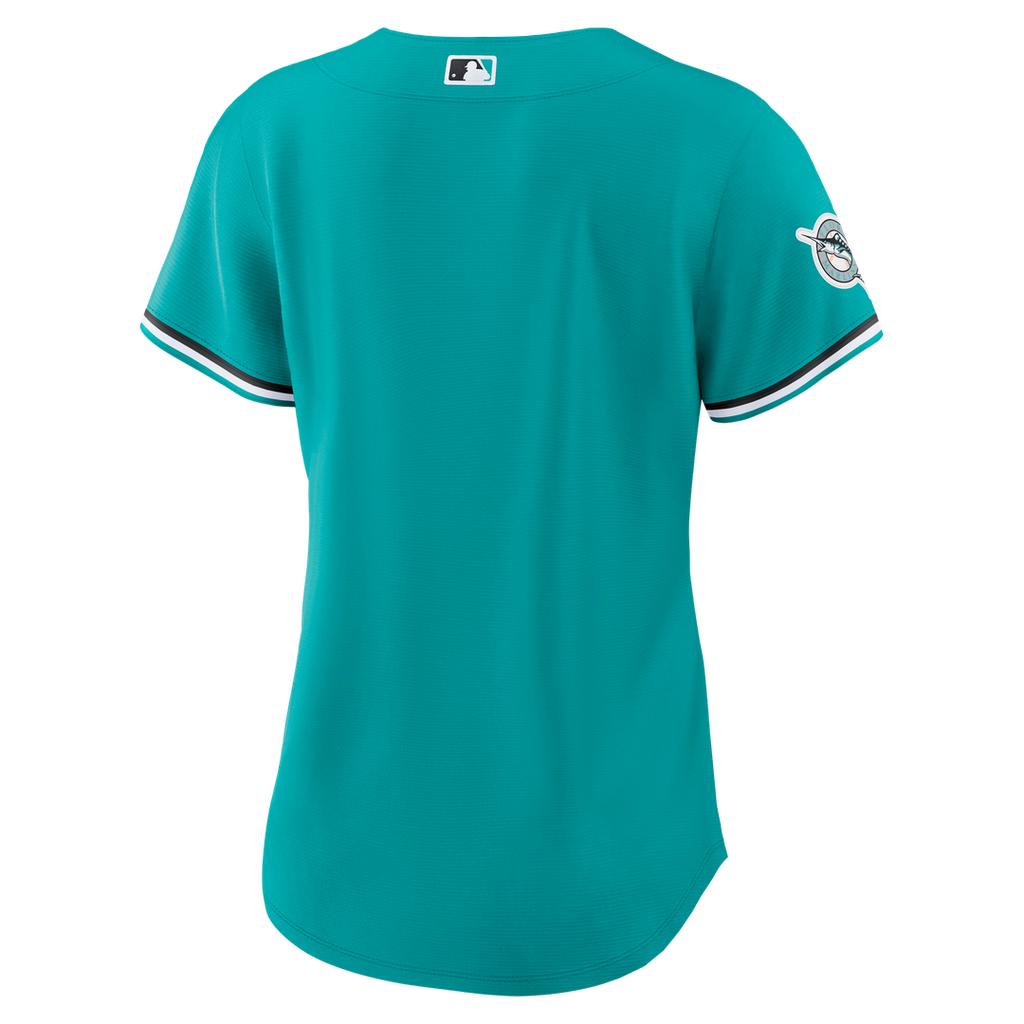 Miami Marlins Women's Alternate Stadium Jersey — Teal