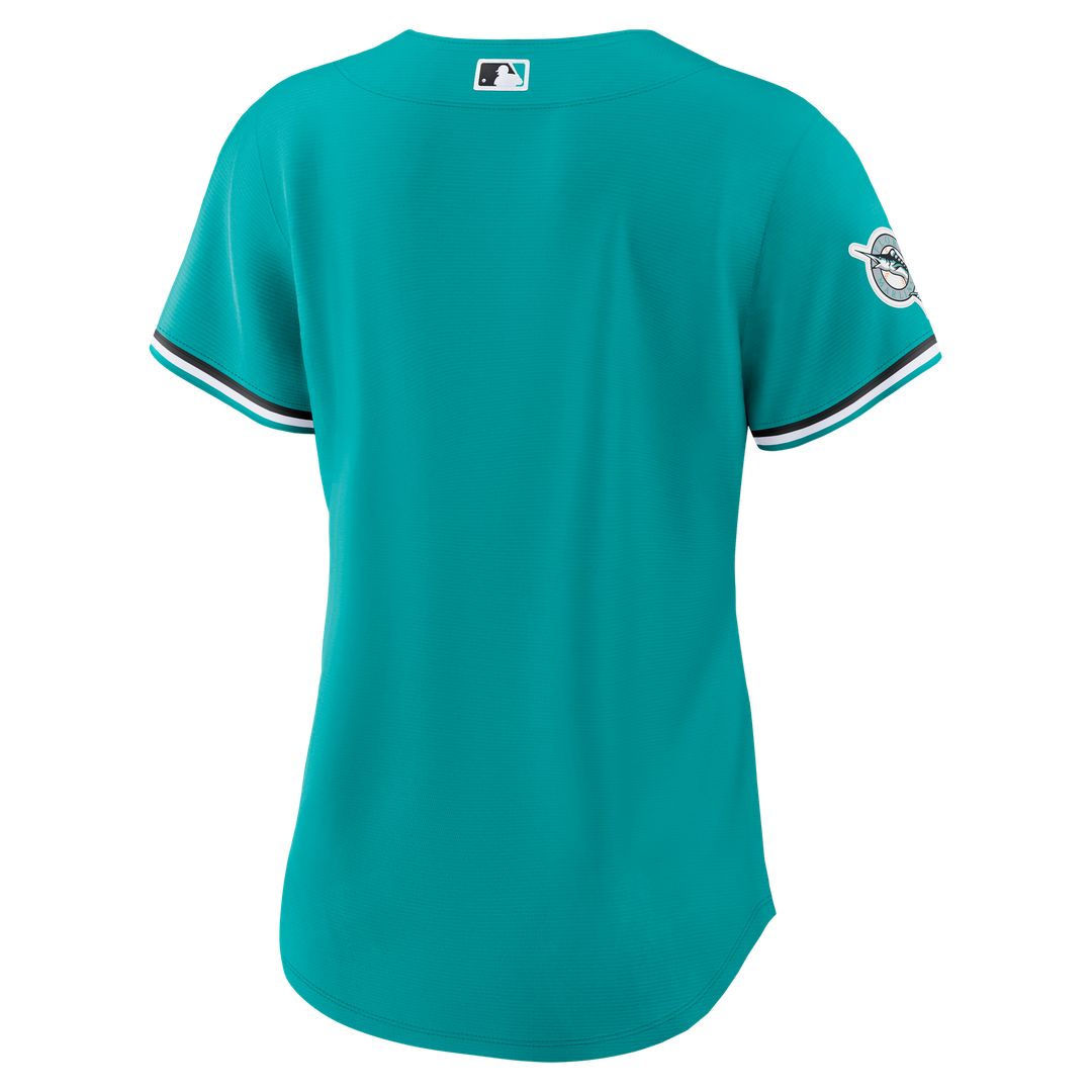 Miami Marlins Women's Alternate Stadium Jersey — Teal