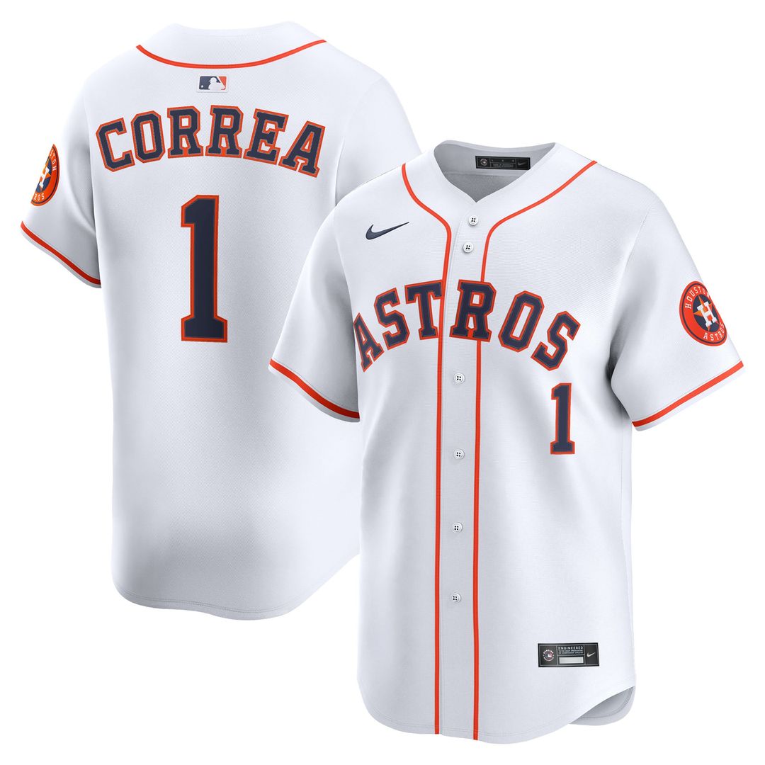 Houston Astros Carlos Correa Home Limited Jersey — White