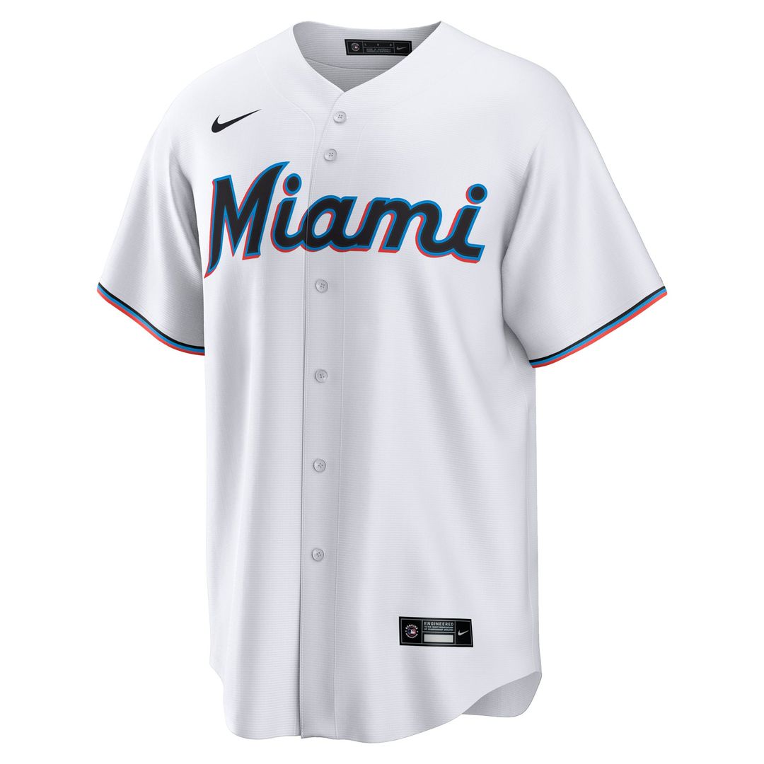 Miami Marlins Agustín Ramírez Home Replica Jersey — White