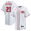 Cincinnati Reds Hunter Greene Home Replica Jersey — White