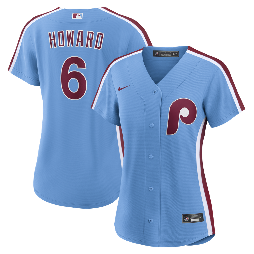 Philadelphia Phillies Ryan Howard Women's Replica Jersey — Light Blue