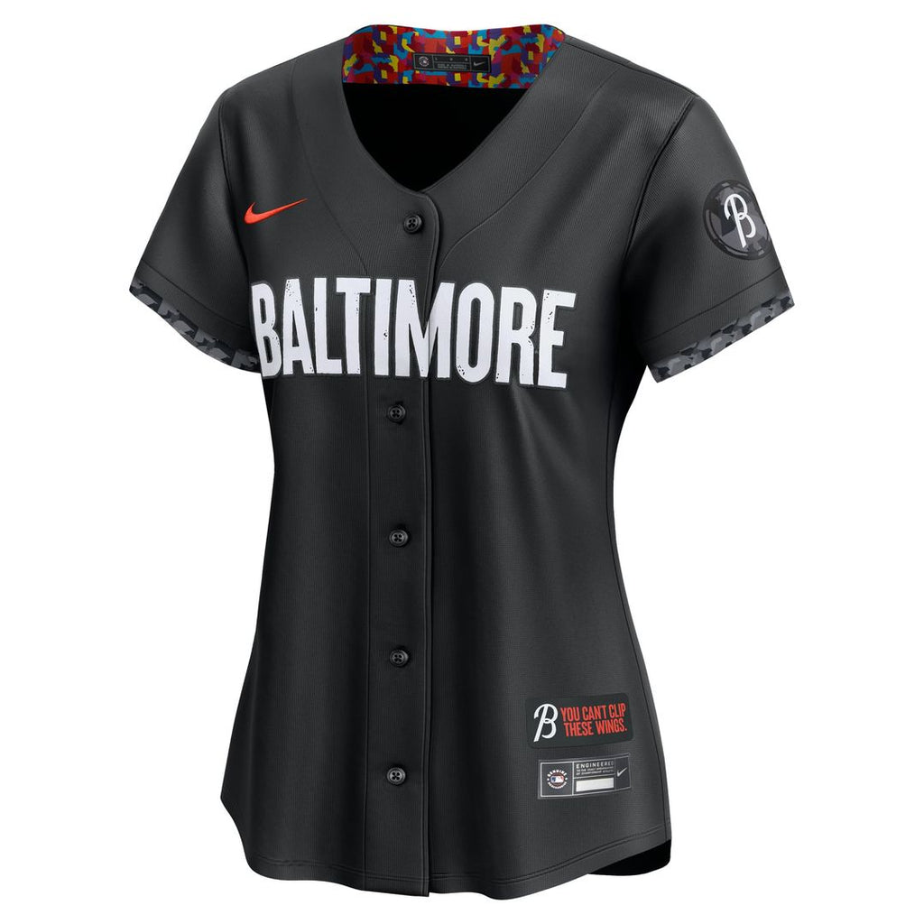 Baltimore Orioles Women's City Connect Limited Jersey — Black