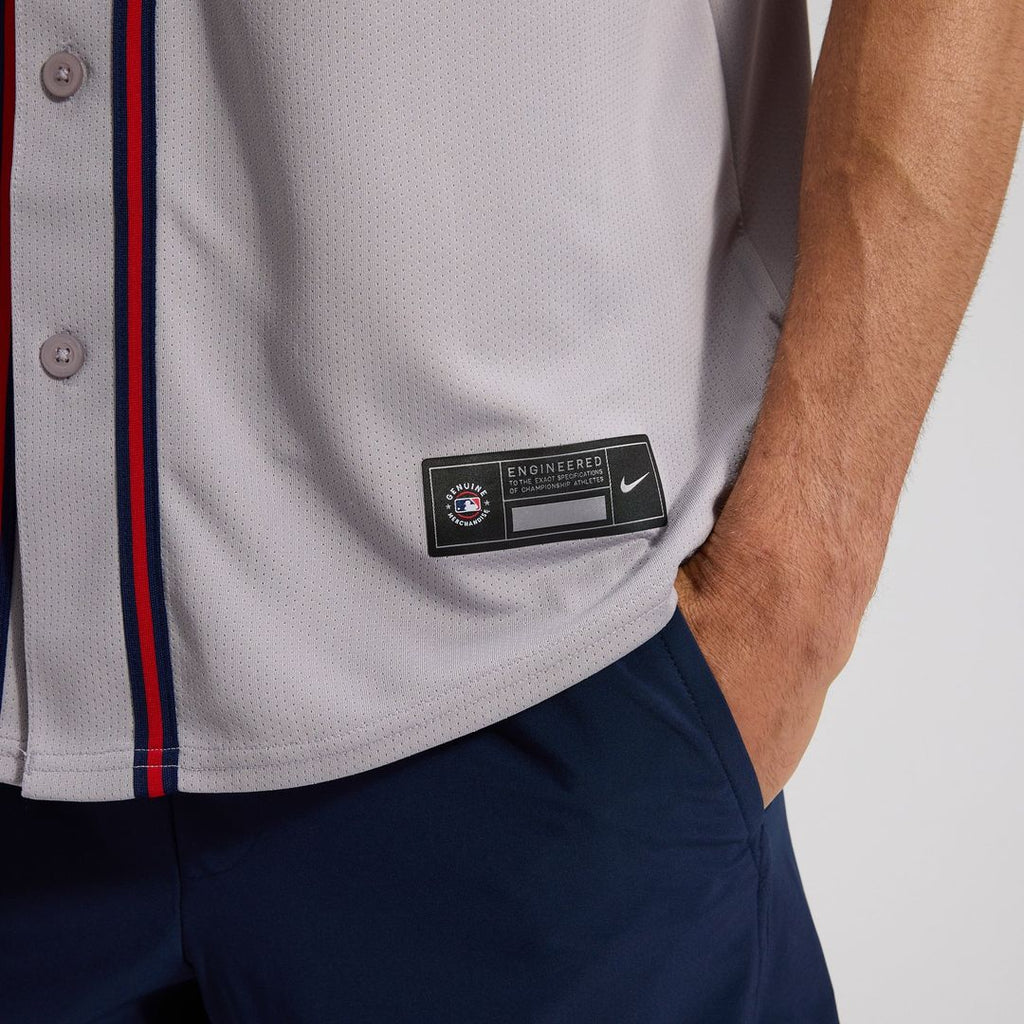 Atlanta Braves Ozzie Albies Road Limited Jersey — Gray