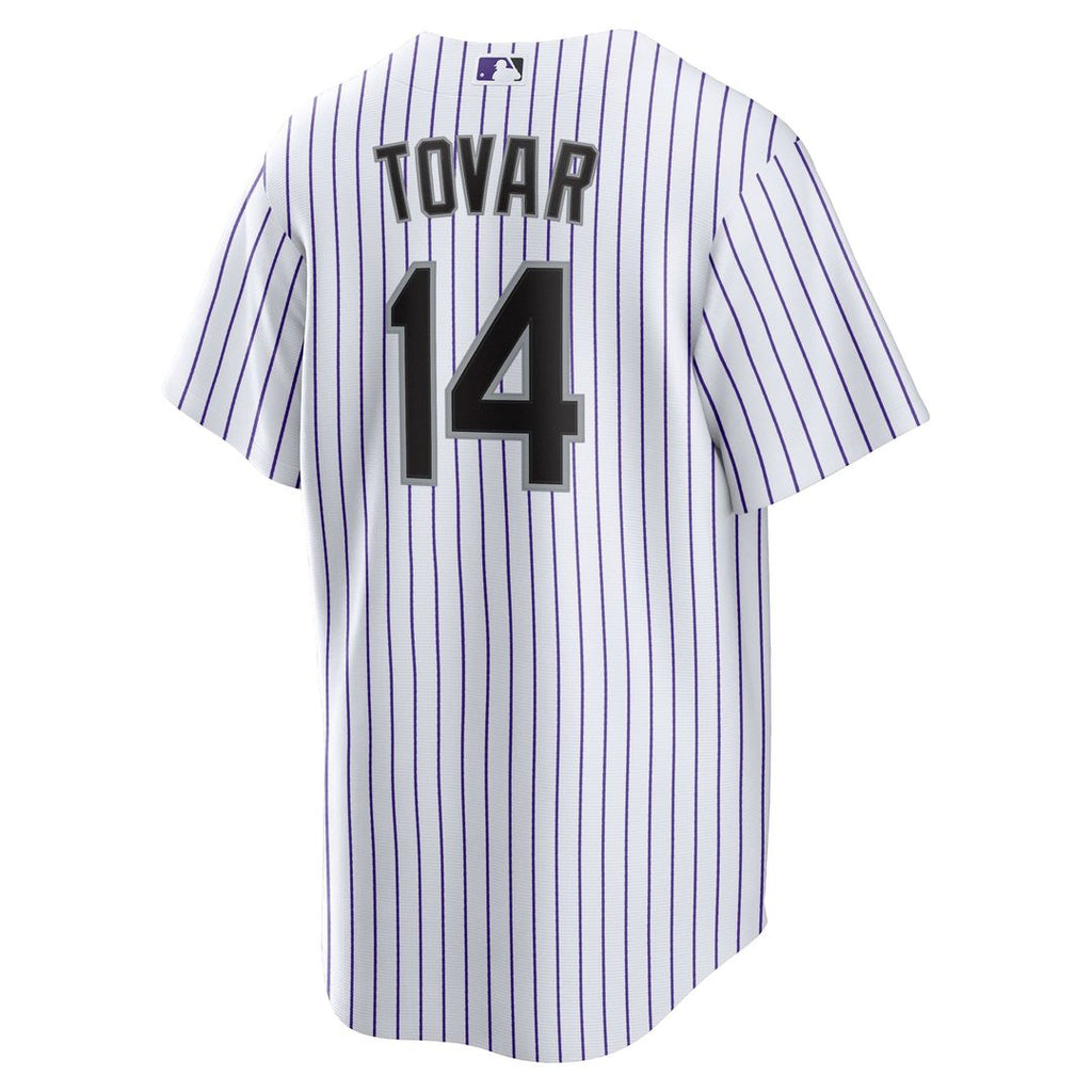 Colorado Rockies Ezequiel Tovar Home Replica Jersey — White