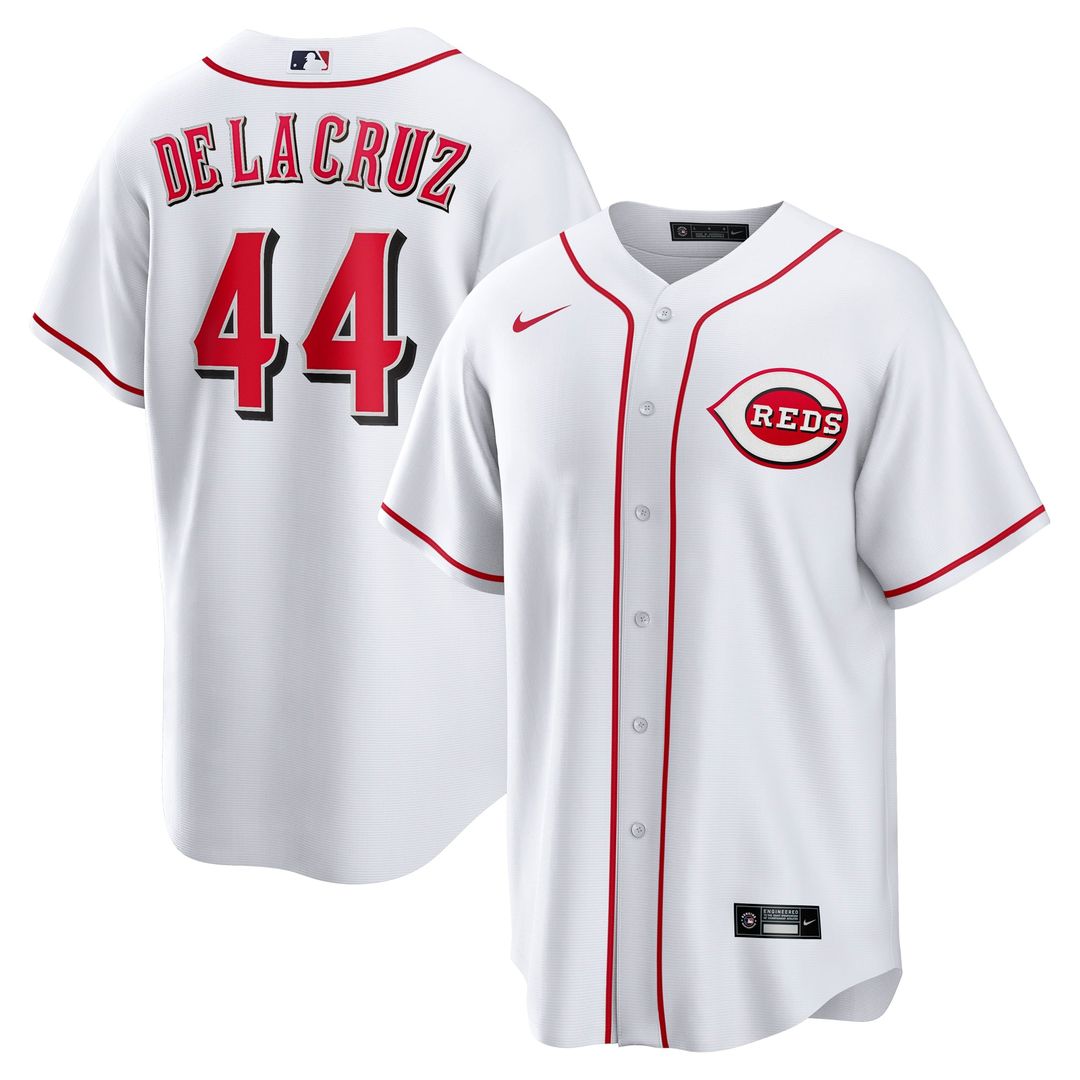 Cincinnati Reds Elly De La Cruz Home Replica Jersey — White