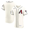 Arizona Diamondbacks Home Sponsor Patch Authentic Jersey — Cream