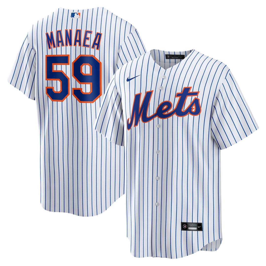 New York Mets Sean Manaea Home Replica Jersey — White