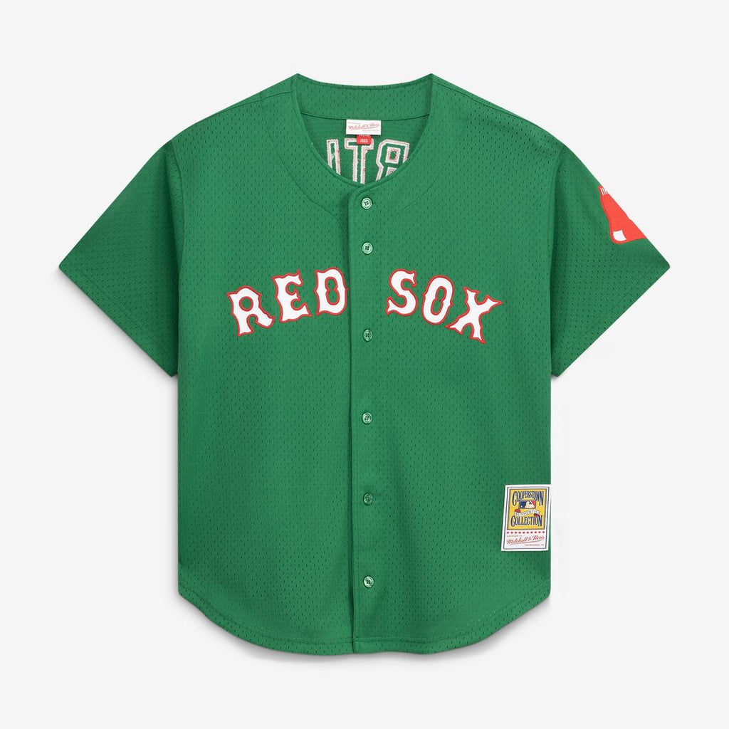 Boston Red Sox David Ortiz Cooperstown Mesh Batting Practice Button-Up Jersey — Red