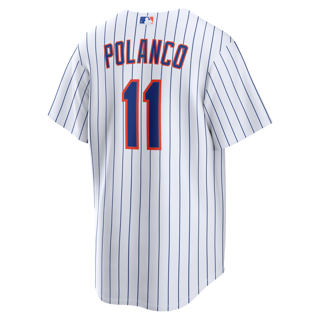 New York Mets Jorge Polanco Home Replica Jersey — White