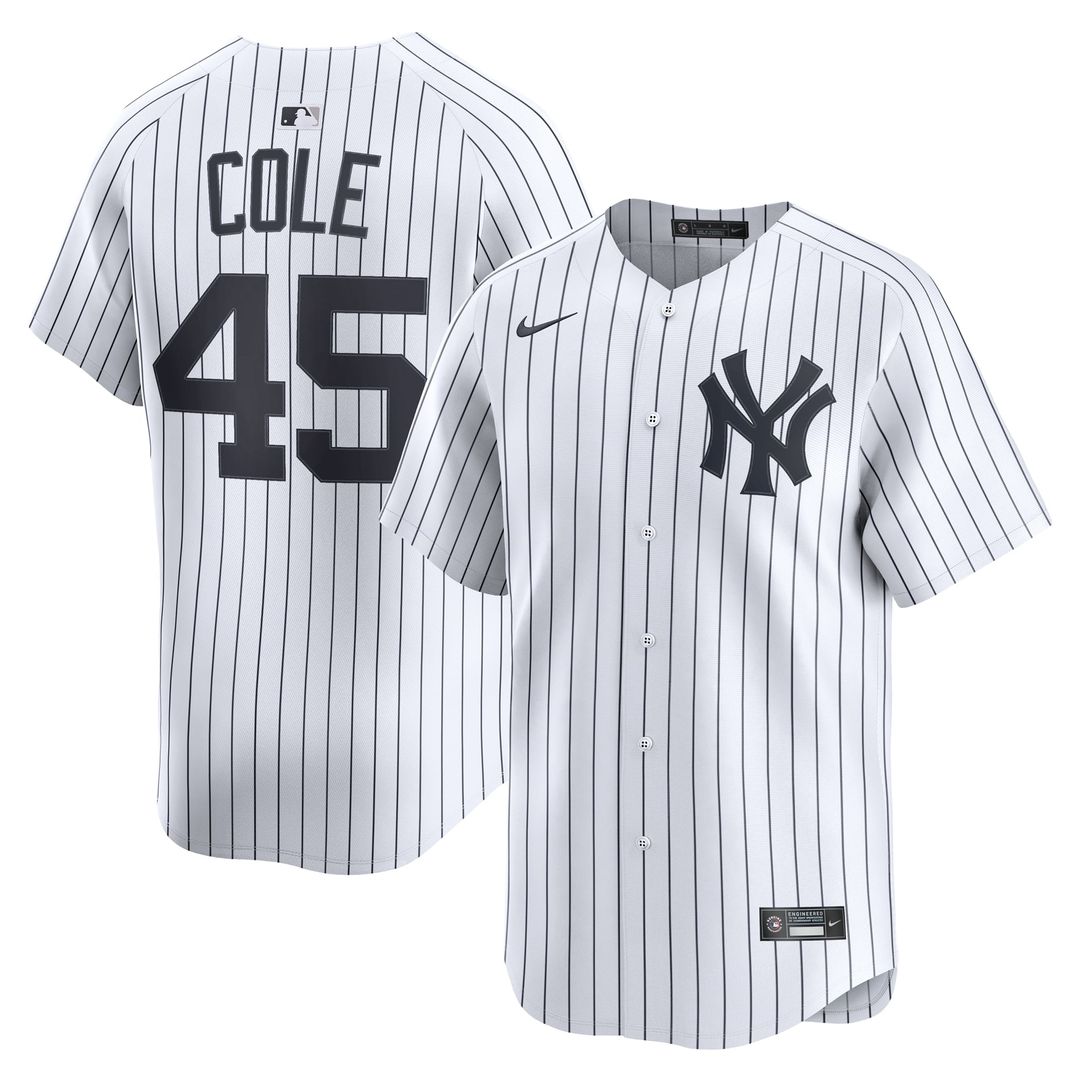 New York Yankees Gerrit Cole Home Limited Jersey — White