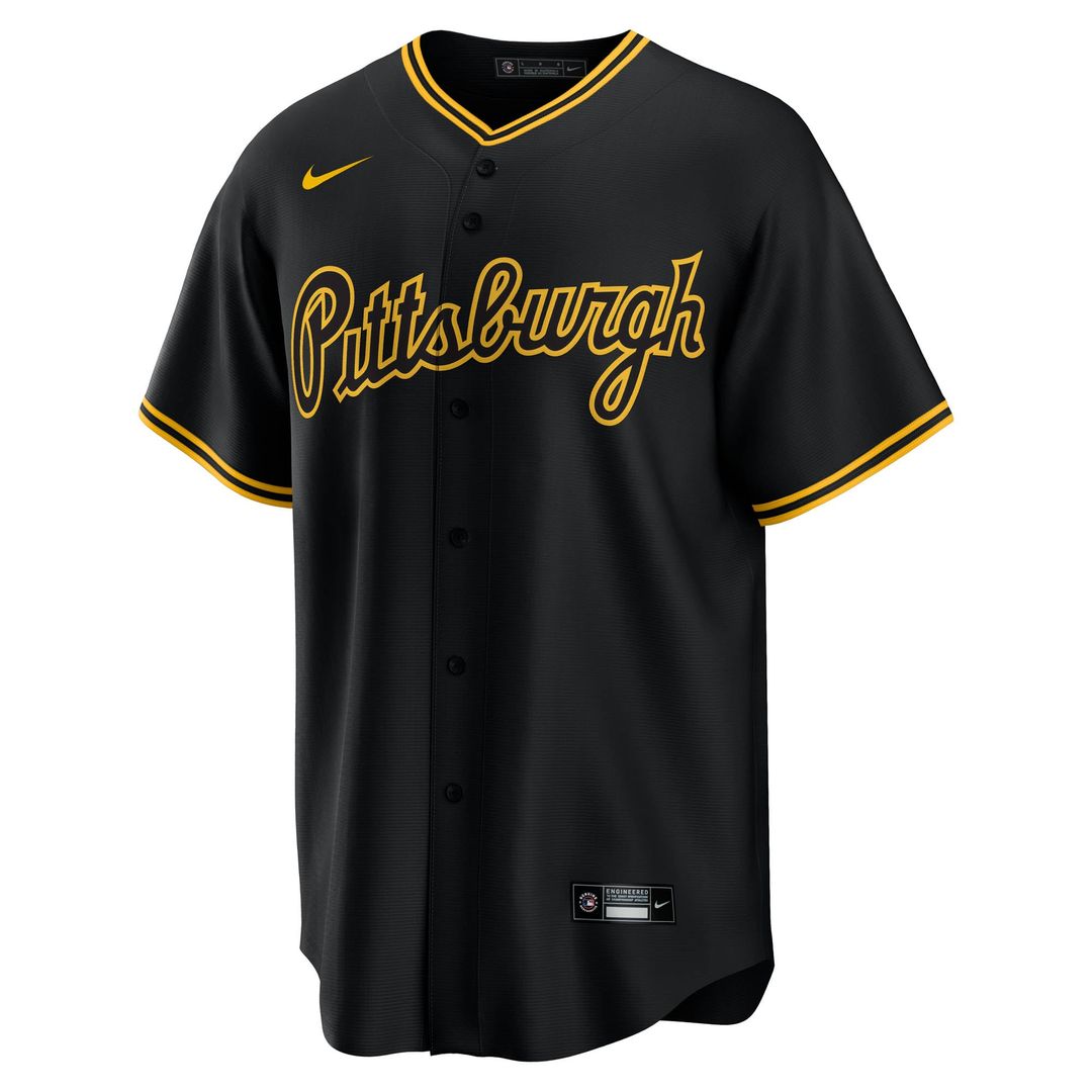 Pittsburgh Pirates Konnor Griffin Alternate Replica Jersey — Black