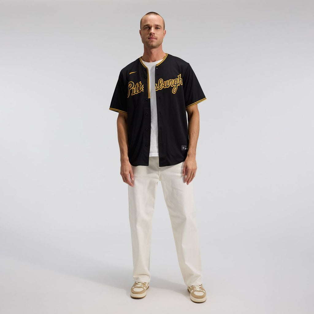 Pittsburgh Pirates Alternate Replica Team Jersey — Black