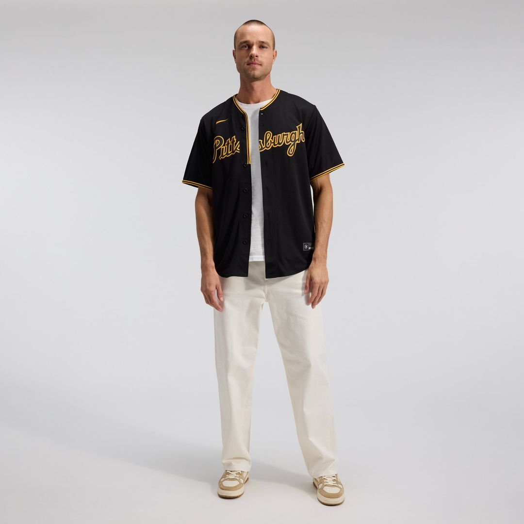 Pittsburgh Pirates Alternate Replica Team Jersey — Black