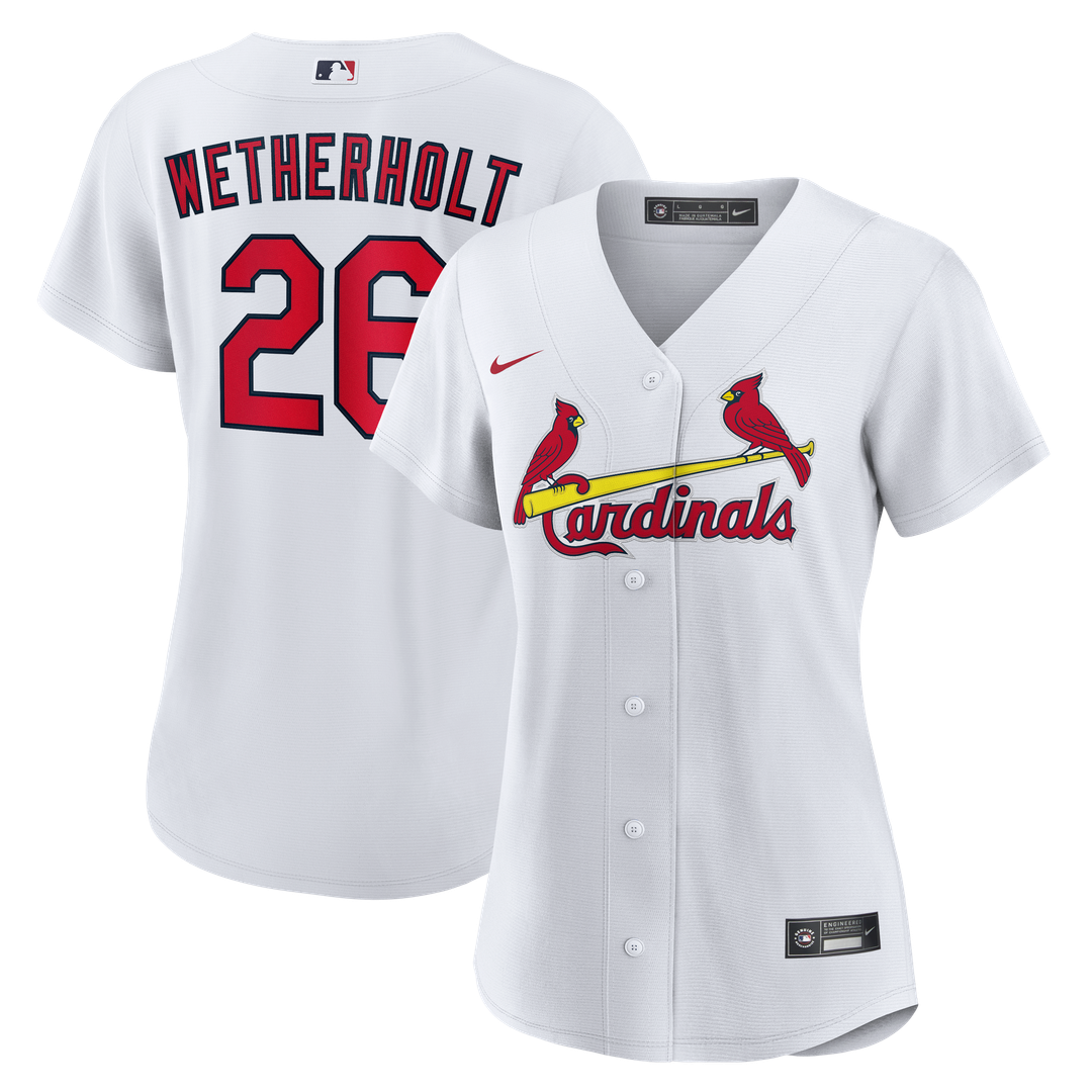 St. Louis Cardinals JJ Wetherholt Women's Home Replica Jersey — White