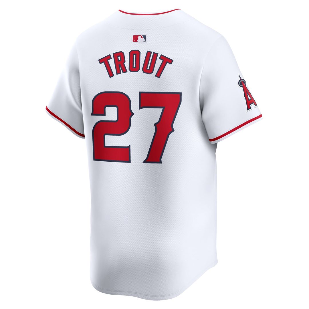 Los Angeles Angels Mike Trout Youth Home Limited Jersey — White