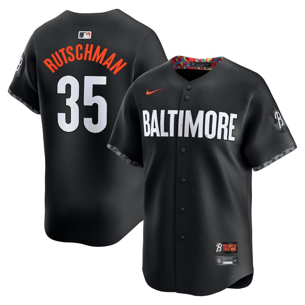 Baltimore Orioles Adley Rutschman City Connect Limited Jersey — Black