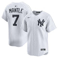 New York Yankees Mickey Mantle Home Limited Jersey — White