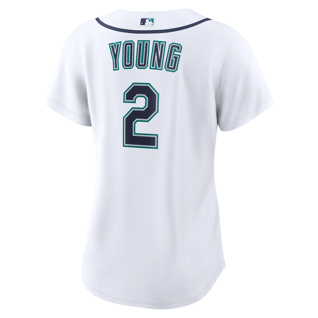 Seattle Mariners Cole Young Women's Home Replica Jersey — White