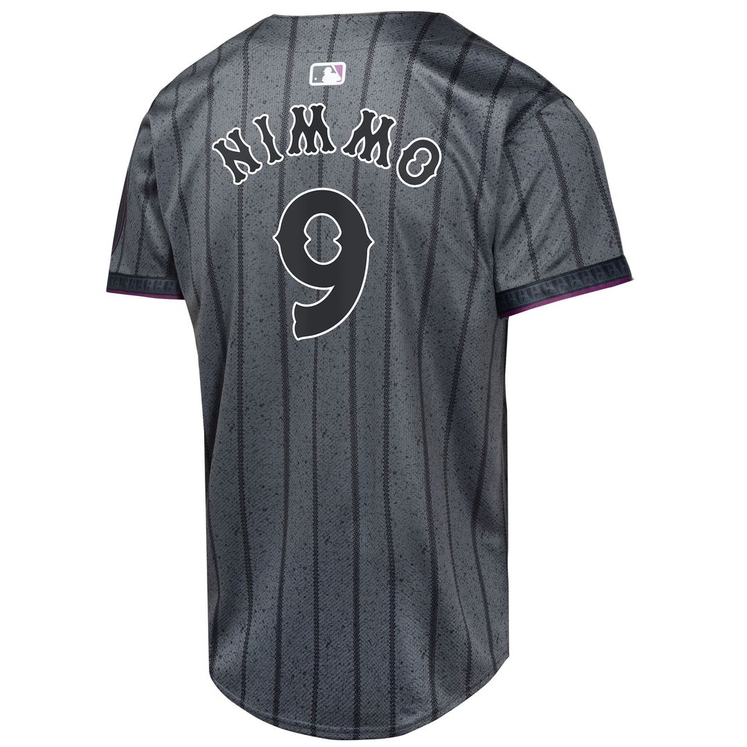 New York Mets Brandon Nimmo Youth 2024 City Connect Limited Jersey — Graphite