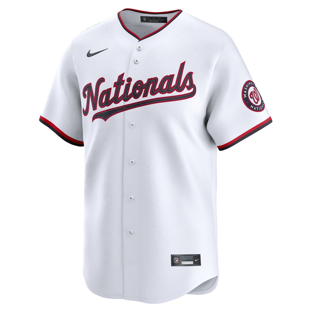 Washington Nationals James Wood Home Limited Jersey — White