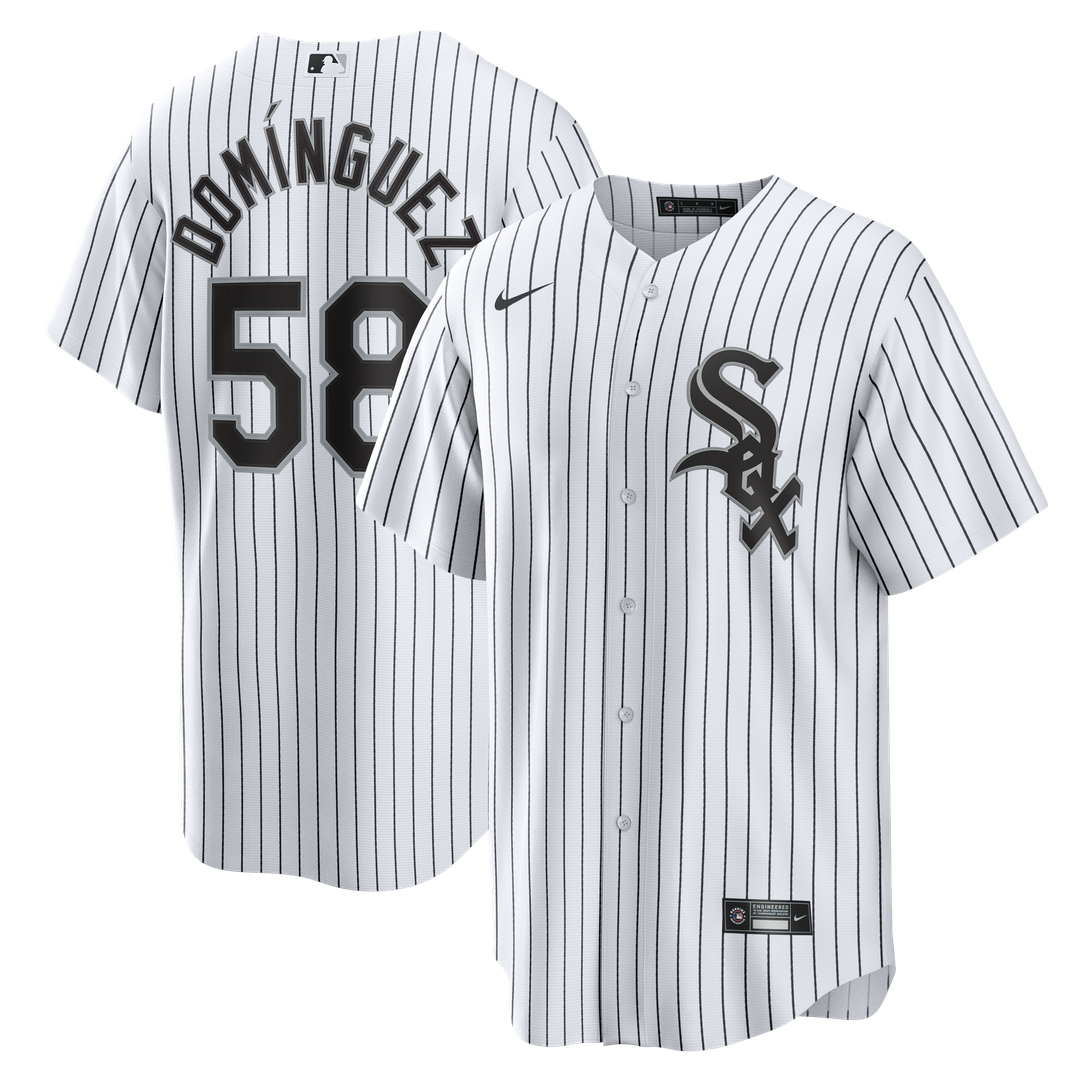 Chicago White Sox Seranthony Domínguez Home Replica Jersey — White