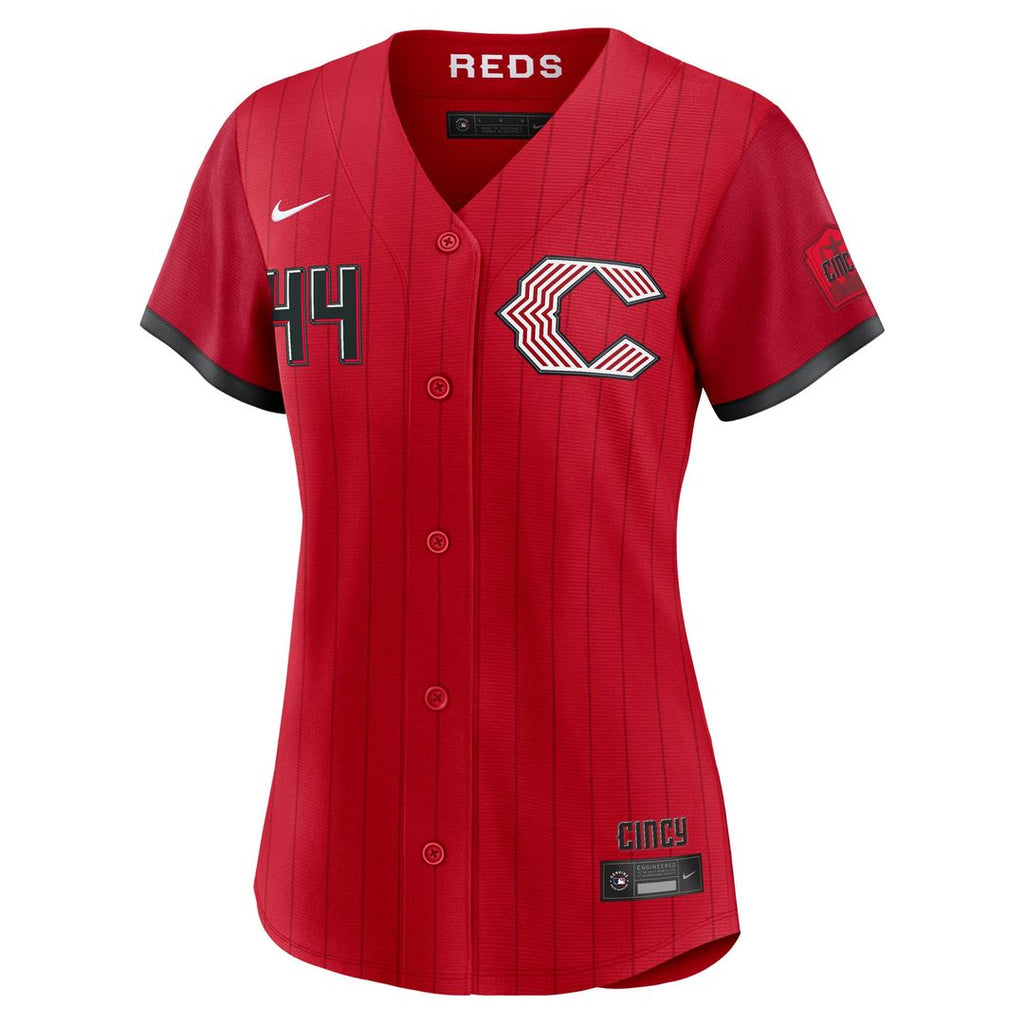 Cincinnati Reds Elly De La Cruz Women's 2026 City Connect Stadium Jersey — Red