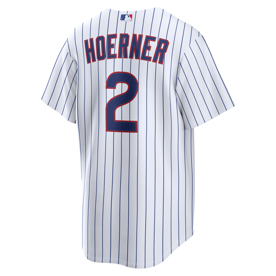 Chicago Cubs Nico Hoerner Home Replica Jersey — White