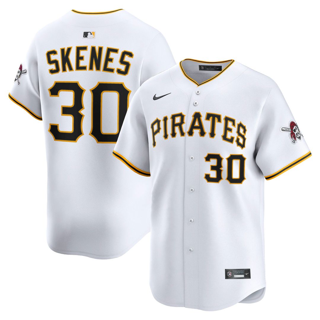 Pittsburgh Pirates Paul Skenes Home Limited Jersey — White