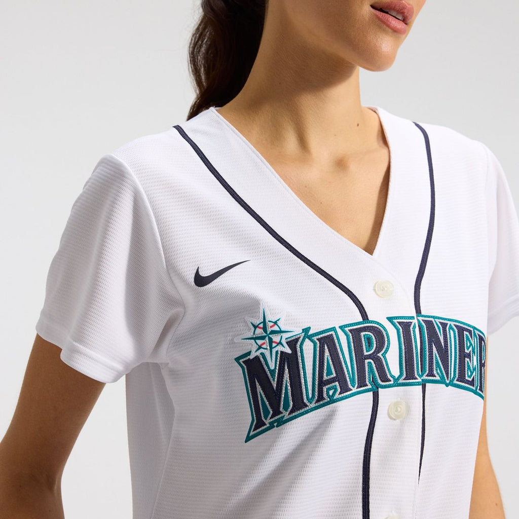 Seattle Mariners Cal Raleigh Women's Home Replica Jersey — White