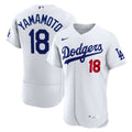 Los Angeles Dodgers Yoshinobu Yamamoto Home Authentic Jersey — White