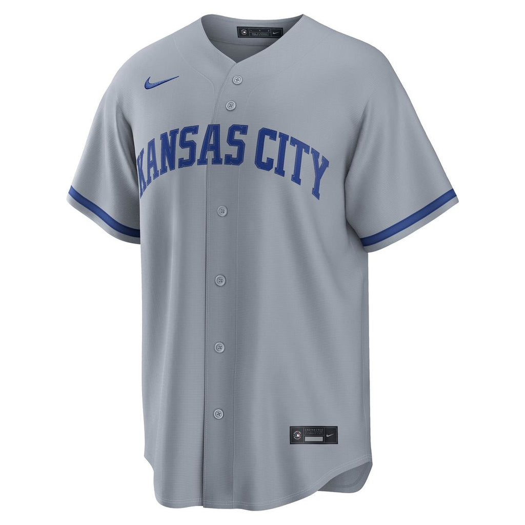 Kansas City Royals Bobby Witt Jr. Road Replica Jersey — Gray