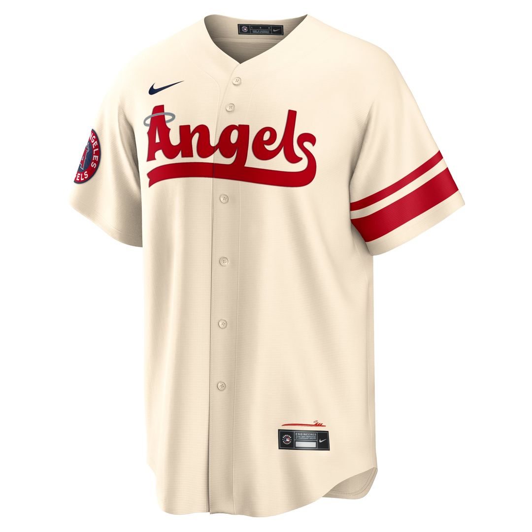 Los Angeles Angels Anthony Rendon City Connect Replica Jersey — Cream