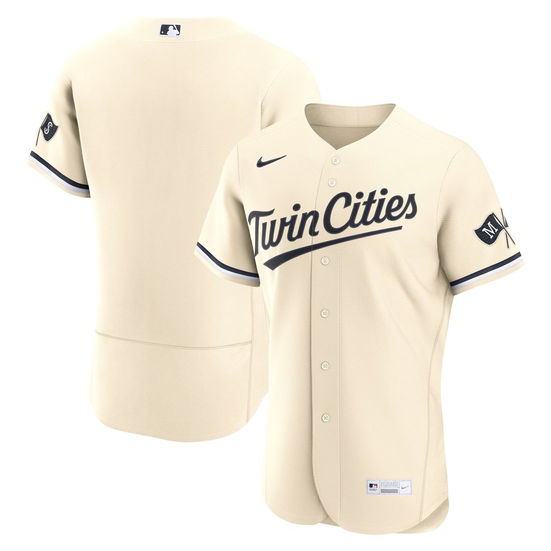 Minnesota Twins Alternate Authentic Jersey — Cream