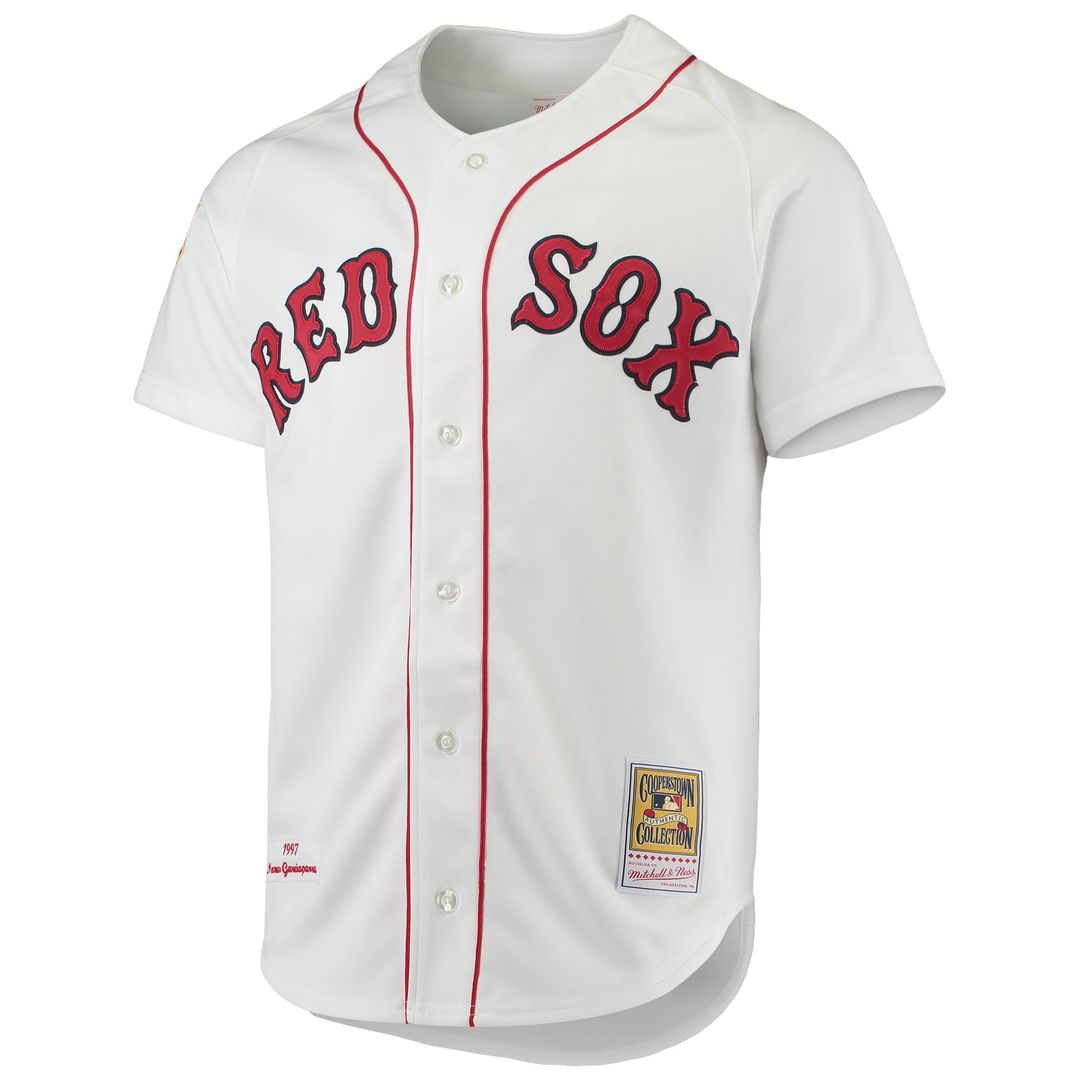 Boston Red Sox Nomar Garciaparra 1997 Cooperstown Authentic Jersey — White