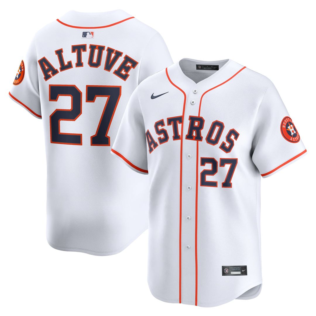 Houston Astros Jose Altuve Home Limited Jersey — White