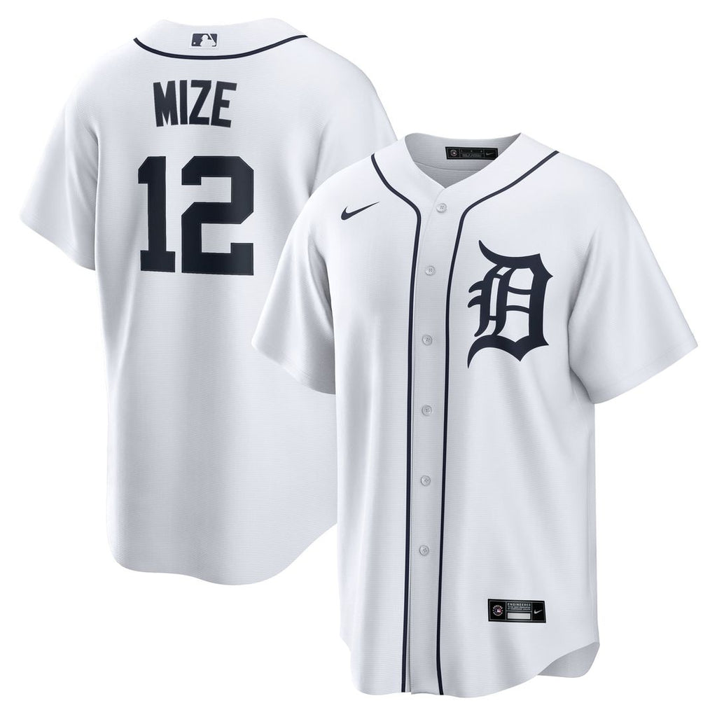 Detroit Tigers Casey Mize Home Replica Jersey — White