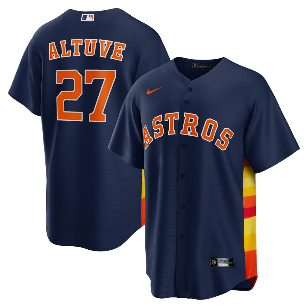 Houston Astros Jose Altuve Alternate 2 Replica Jersey — Navy