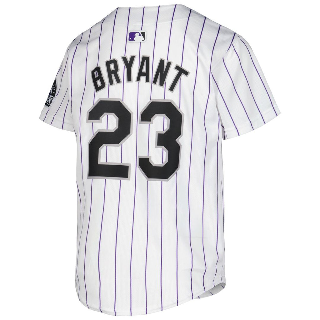 Colorado Rockies Kris Bryant Youth Alternate Limited Jersey — Purple