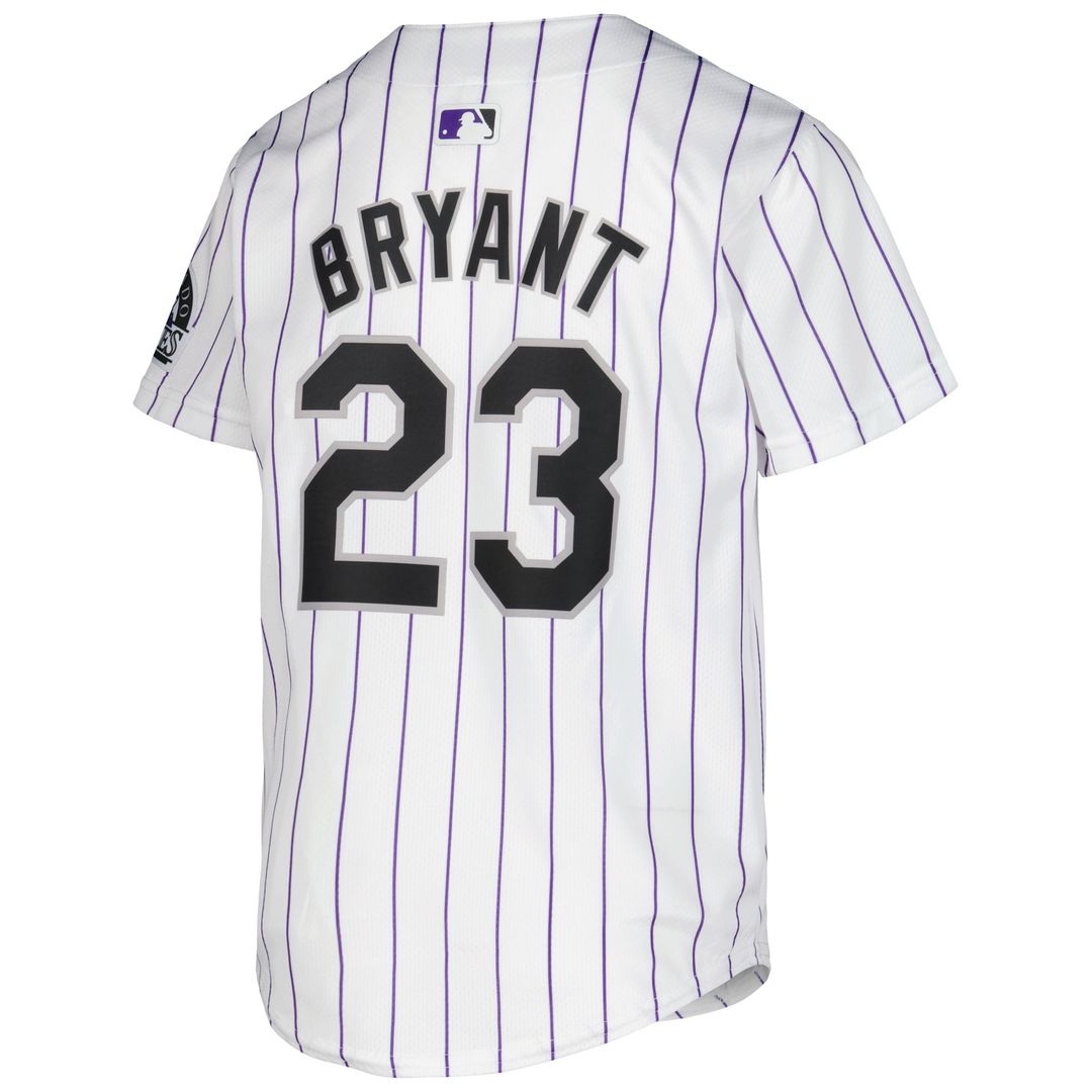 Colorado Rockies Kris Bryant Youth Alternate Limited Jersey — Purple