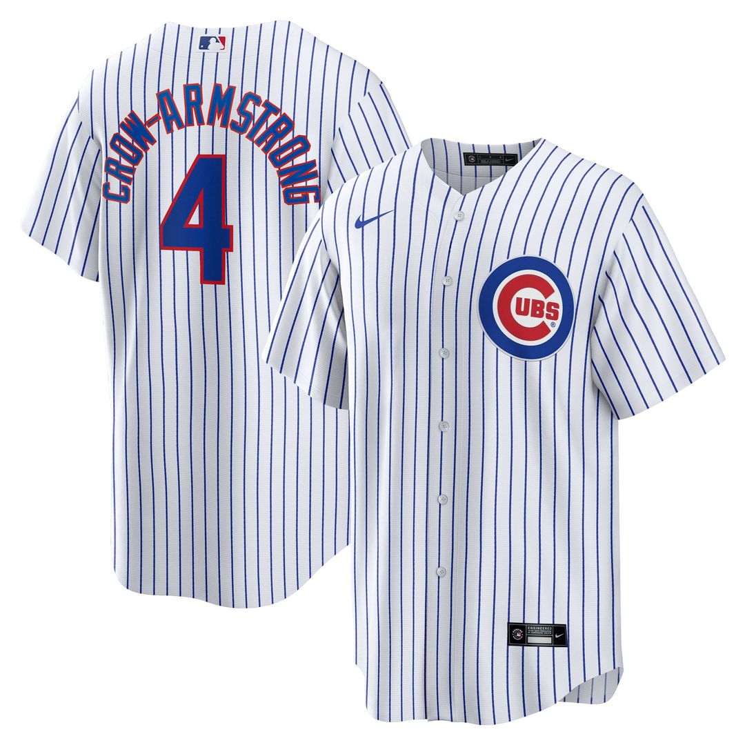 Chicago Cubs Pete Crow - Armstrong Home Replica Jersey — White