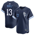 Kansas City Royals Salvador Perez City Connect Limited Jersey — Navy