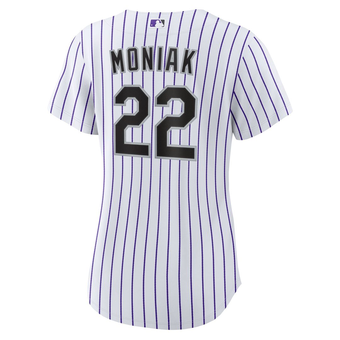 Colorado Rockies Mickey Moniak Women's Home Replica Jersey — White