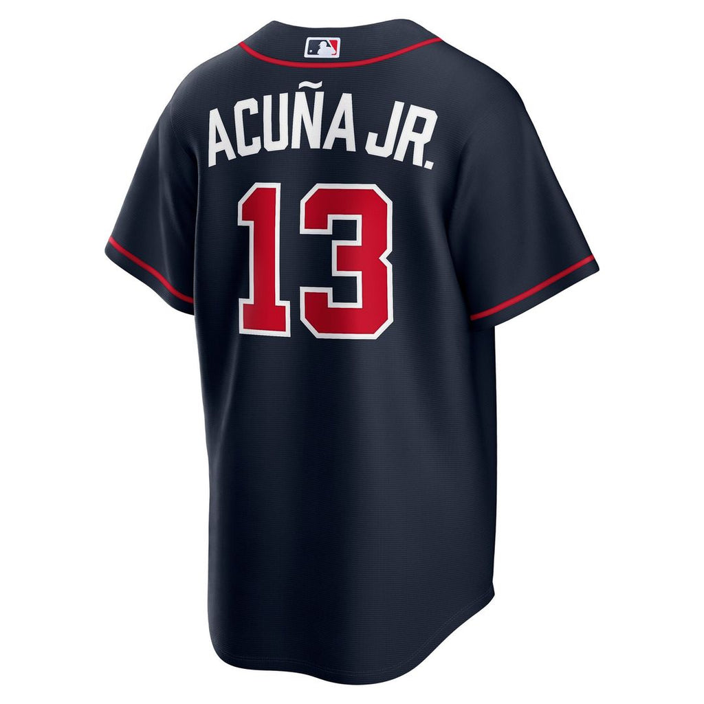 Atlanta Braves Ronald Acuña Jr. Alternate 2 Replica Jersey — Red
